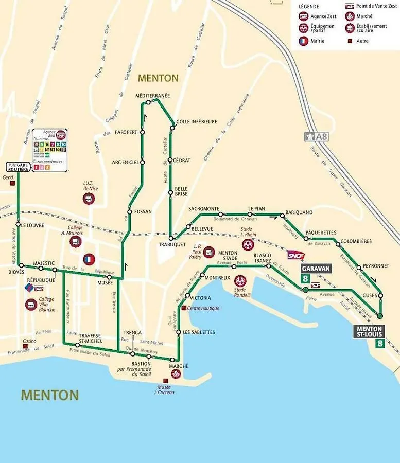 Apartment Menton Smartworking And Relax On The Beach, Seaview